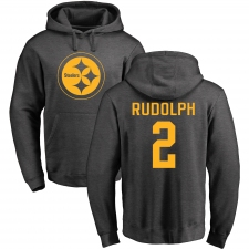 Nike Pittsburgh Steelers #2 Mason Rudolph Ash One Color Pullover Hoodie