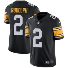 Youth Nike Pittsburgh Steelers #2 Mason Rudolph Black Alternate Vapor Untouchable Limited Player NFL Jersey