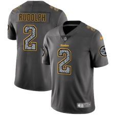 Youth Nike Pittsburgh Steelers #2 Mason Rudolph Gray Static Vapor Untouchable Limited NFL Jersey