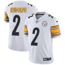 Youth Nike Pittsburgh Steelers #2 Mason Rudolph White Vapor Untouchable Limited Player NFL Jersey