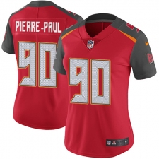 Women's Nike Tampa Bay Buccaneers #90 Jason Pierre-Paul Red Team Color Vapor Untouchable Limited Player NFL Jersey