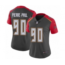 Women's Tampa Bay Buccaneers #90 Jason Pierre-Paul Limited Gray Inverted Legend Football Jersey