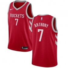 Men's Nike Houston Rockets #7 Carmelo Anthony Swingman Red NBA Jersey - Icon Edition