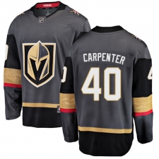 Youth Vegas Golden Knights #40 Ryan Carpenter Authentic Black Home Fanatics Branded Breakaway NHL Jersey