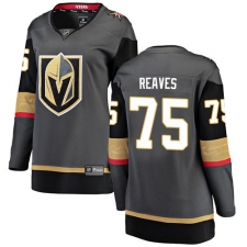 Women's Vegas Golden Knights #75 Ryan Reaves Authentic Black Home Fanatics Branded Breakaway NHL Jersey