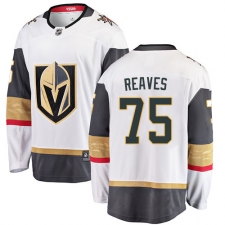 Youth Vegas Golden Knights #75 Ryan Reaves Authentic White Away Fanatics Branded Breakaway NHL Jersey