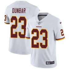 Men's Nike Washington Redskins #23 Quinton Dunbar White Vapor Untouchable Limited Player NFL Jersey