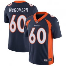 Men's Nike Denver Broncos #60 Connor McGovern Navy Blue Alternate Vapor Untouchable Limited Player NFL Jersey