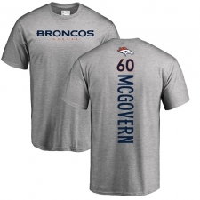 NFL Nike Denver Broncos #60 Connor McGovern Ash Backer T-Shirt