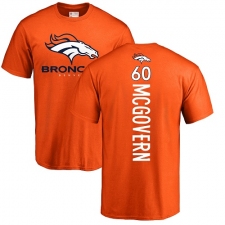 NFL Nike Denver Broncos #60 Connor McGovern Orange Backer T-Shirt