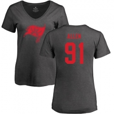 NFL Women's Nike Tampa Bay Buccaneers #91 Beau Allen Ash One Color T-Shirt