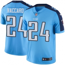Men Nike Tennessee Titans #24 Kenny Vaccaro Limited Light Blue Rush Vapor Untouchable NFL Jersey