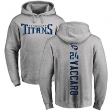 NFL Nike Tennessee Titans #24 Kenny Vaccaro Ash Backer Pullover Hoodie