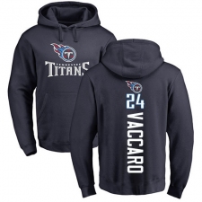 NFL Nike Tennessee Titans #24 Kenny Vaccaro Navy Blue Backer Pullover Hoodie