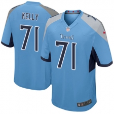 Men Nike Tennessee Titans #71 Dennis Kelly Game Light Blue Alternate NFL Jersey