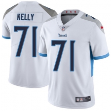 Men Nike Tennessee Titans #71 Dennis Kelly White Vapor Untouchable Limited Player NFL Jersey