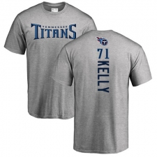 NFL Nike Tennessee Titans #71 Dennis Kelly Ash Backer T-Shirt