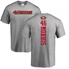 NFL Nike San Francisco 49ers #46 Alfred Morris Ash Backer T-Shirt