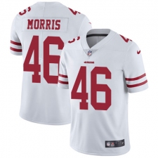 Youth Nike San Francisco 49ers #46 Alfred Morris White Vapor Untouchable Elite Player NFL Jersey