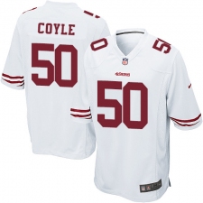 Men's Nike San Francisco 49ers #50 Brock Coyle Game White NFL Jersey