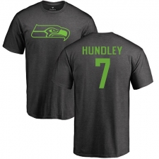 NFL Nike Seattle Seahawks #7 Brett Hundley Ash One Color T-Shirt