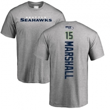 NFL Nike Seattle Seahawks #15 Brandon Marshall Ash Backer T-Shirt