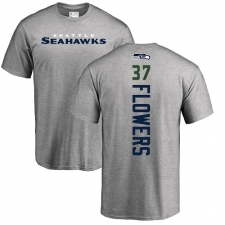 NFL Nike Seattle Seahawks #37 Tre Flowers Ash Backer T-Shirt