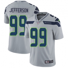 Men's Nike Seattle Seahawks #99 Quinton Jefferson Grey Alternate Vapor Untouchable Limited Player NFL Jersey