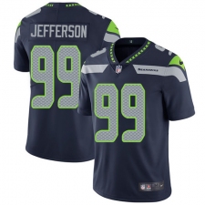 Men's Nike Seattle Seahawks #99 Quinton Jefferson Navy Blue Team Color Vapor Untouchable Limited Player NFL Jersey