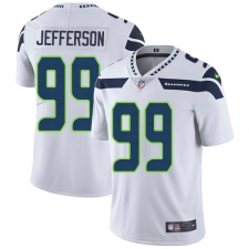 Men's Nike Seattle Seahawks #99 Quinton Jefferson White Vapor Untouchable Limited Player NFL Jersey