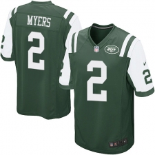 Men's Nike New York Jets #2 Jason Myers Game Green Team Color NFL Jersey