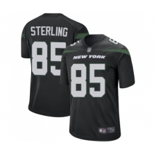 Men's New York Jets #85 Neal Sterling Game Black Alternate Football Jersey