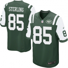 Men's Nike New York Jets #85 Neal Sterling Game Green Team Color NFL Jersey