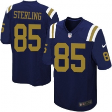 Men's Nike New York Jets #85 Neal Sterling Game Navy Blue Alternate NFL Jersey