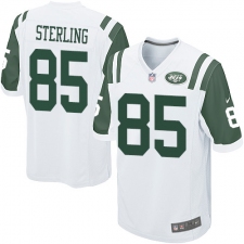 Men's Nike New York Jets #85 Neal Sterling Game White NFL Jersey