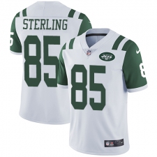 Men's Nike New York Jets #85 Neal Sterling White Vapor Untouchable Limited Player NFL Jersey