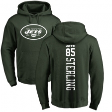 NFL Nike New York Jets #85 Neal Sterling Green Backer Pullover Hoodie