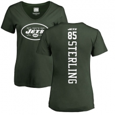 NFL Women's Nike New York Jets #85 Neal Sterling Green Backer T-Shirt