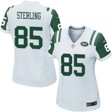 Women Nike New York Jets #85 Neal Sterling Game White NFL Jersey