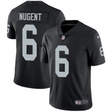 Youth Nike Oakland Raiders #6 Mike Nugent Black Team Color Vapor Untouchable Elite Player NFL Jersey