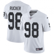 Men's Nike Oakland Raiders #98 Frostee Rucker White Vapor Untouchable Limited Player NFL Jersey