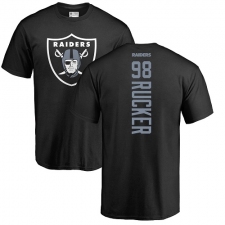 NFL Nike Oakland Raiders #98 Frostee Rucker Black Backer T-Shirt