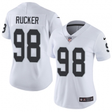 Women Nike Oakland Raiders #98 Frostee Rucker White Vapor Untouchable Limited Player NFL Jersey