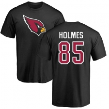 NFL Nike Arizona Cardinals #85 Gabe Holmes Black Name & Number Logo T-Shirt