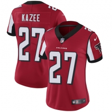 Women Nike Atlanta Falcons #27 Damontae Kazee Red Team Color Vapor Untouchable Limited Player NFL Jersey