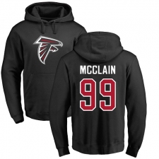 NFL Nike Atlanta Falcons #99 Terrell McClain Black Name & Number Logo Pullover Hoodie