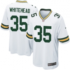 Men's Nike Green Bay Packers #35 Jermaine Whitehead Game White NFL Jersey