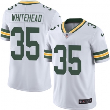 Men's Nike Green Bay Packers #35 Jermaine Whitehead White Vapor Untouchable Limited Player NFL Jersey