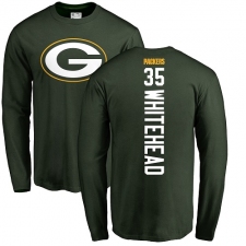 NFL Nike Green Bay Packers #35 Jermaine Whitehead Green Backer Long Sleeve T-Shirt