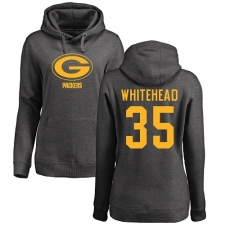 NFL Women's Nike Green Bay Packers #35 Jermaine Whitehead Ash One Color Pullover Hoodie